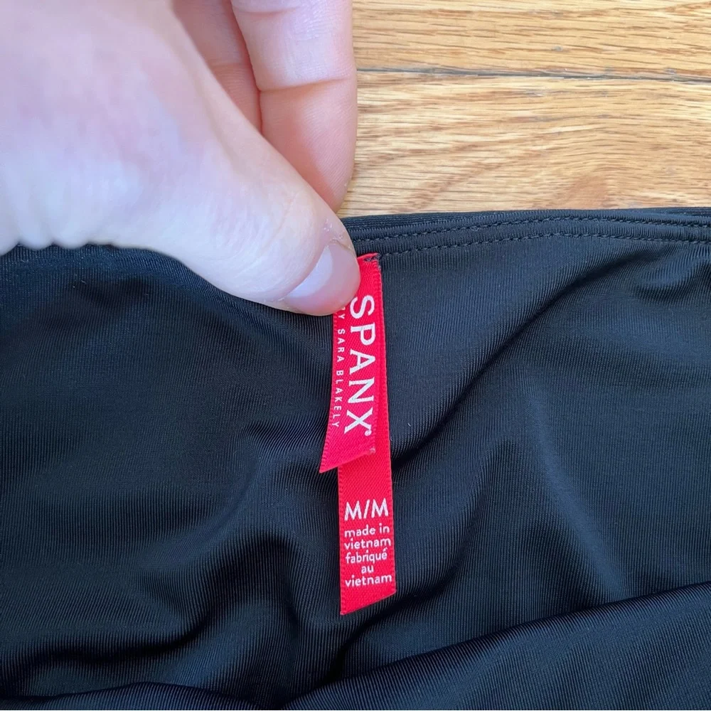Spanx Black Faux Leather Leggings - Picture 9 of 14